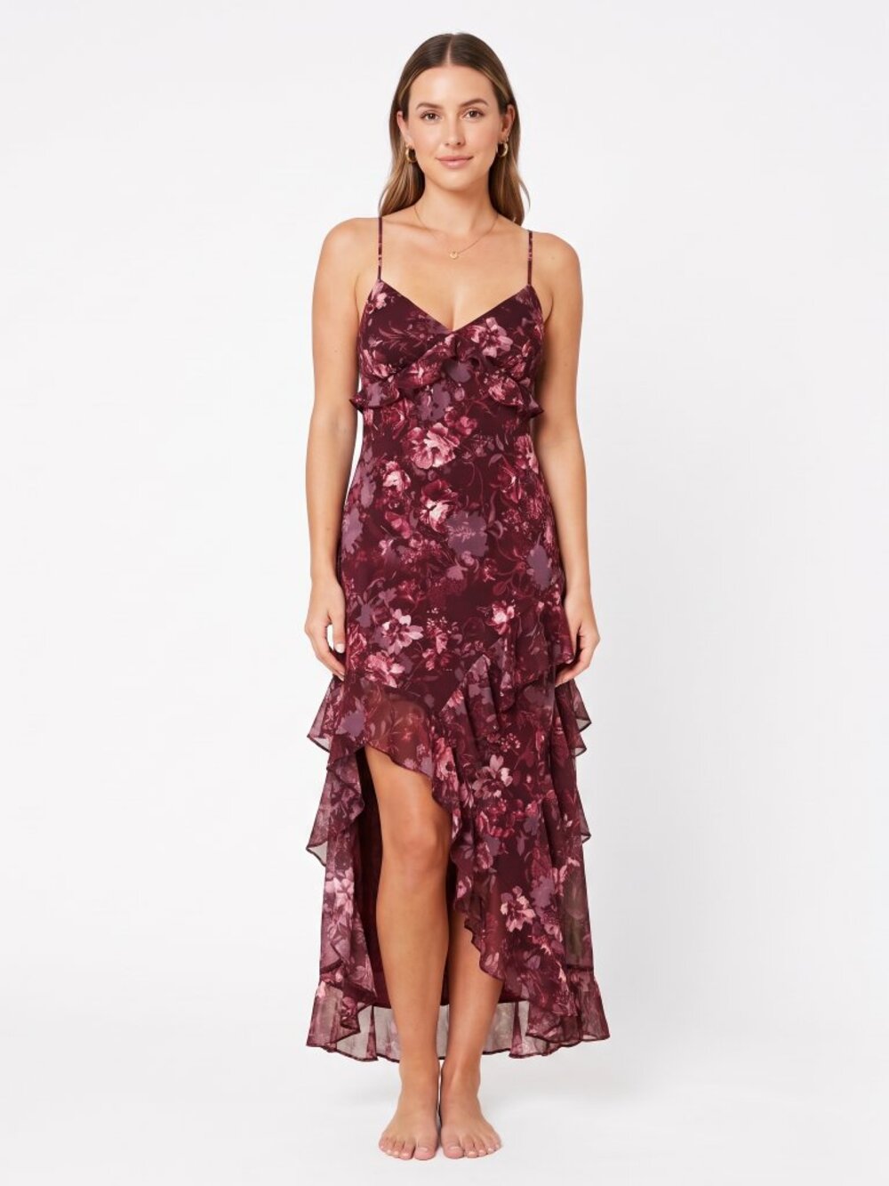 Jessica Simpson Floral Maxi Dress Size Medium Like New